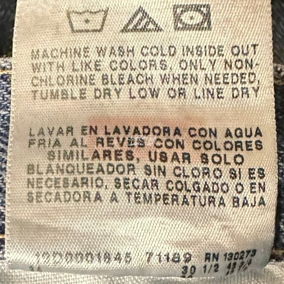 Vintage Wrangler Regular Fit Double Stone Wash Straight Leg Jeans Size 32/30 - Picture 6 of 6